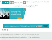 Tablet Screenshot of camping-kervilor.com